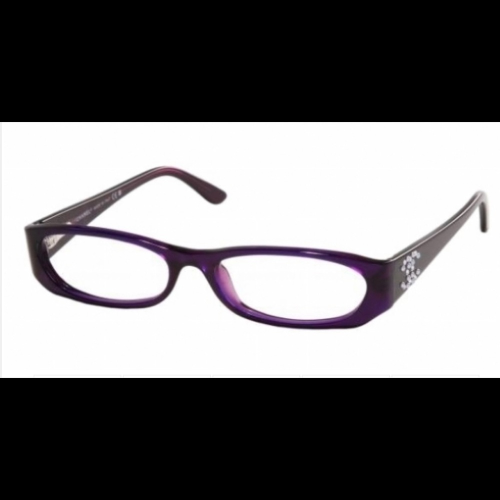 CHANEL Purple w/Swarovsky Crystals Lenses-UNISEX